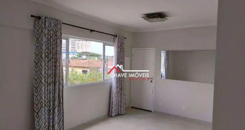 Apartamento com 2 dormitórios à venda, 63 m² por R$ 426.000,00 - Macuco - Santos/SP
