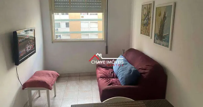 Apartamento com 1 dormitório à venda, 45 m² por R$ 320.000,00 - Boqueirão - Santos/SP