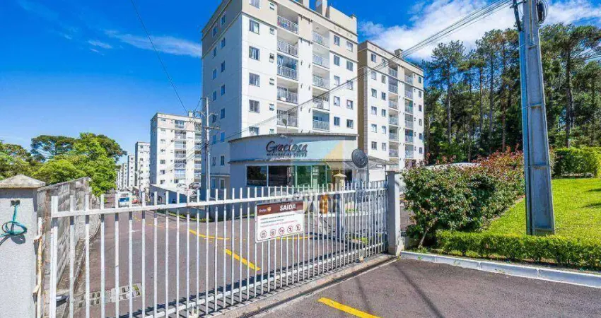 Apartamento 2 dormitórios com garagem coberta em condominio clube no atuba em pinhais