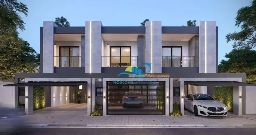 Casa com 1 suíte + 2 quartos - 2 vagas - 500m da praia