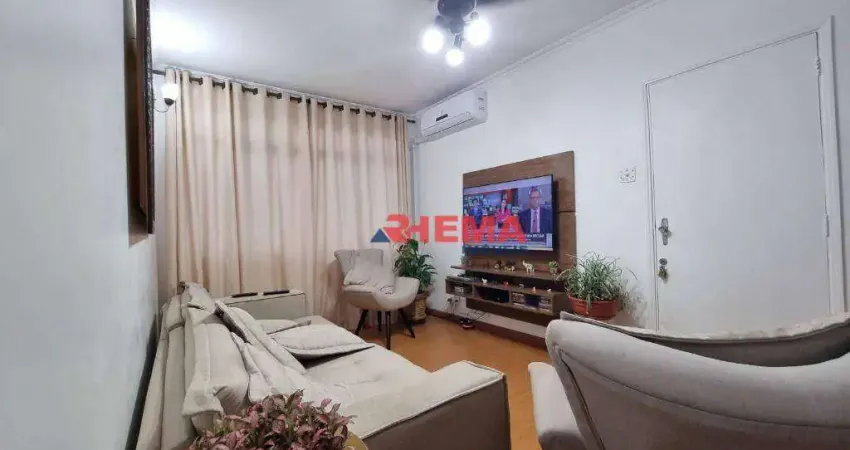 Apartamento com 3 dormitórios à venda, 110 m² por R$ 575.000,00 - Embaré - Santos/SP