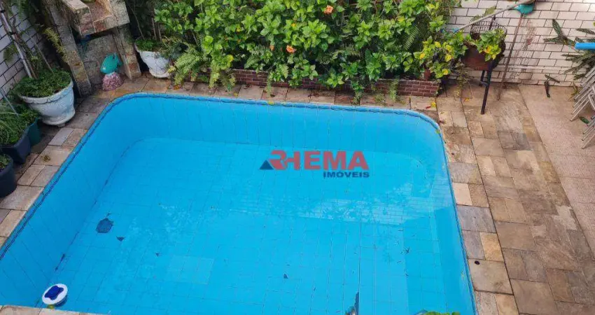 Sobrado com 3 dormitórios à venda, 182 m² por r$ 780.000,00 - estuário - santos/sp