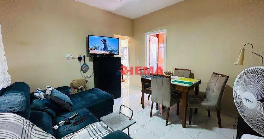 Apartamento com 2 dormitórios à venda, 62 m² por R$ 340.000,00 - Ponta da Praia - Santos/SP