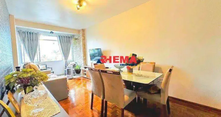 Apartamento com 3 dormitórios à venda, 130 m² por R$ 560.000,00 - Gonzaga - Santos/SP