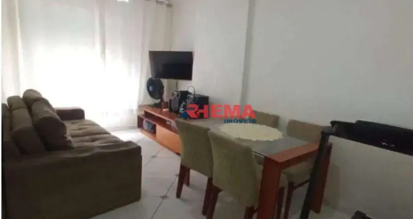 Apartamento com 1 dormitório à venda, 39 m² por r$ 365.000,00 - aparecida - santos/sp