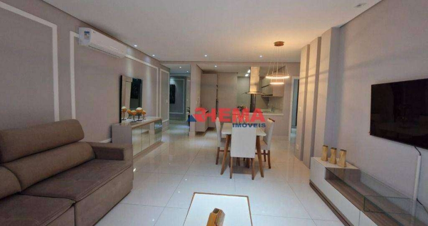 Apartamento com 2 dormitórios para alugar, 96 m² por R$ 10.900,02/mês - Aparecida - Santos/SP