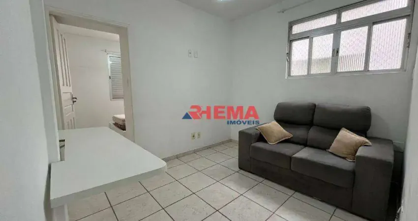 Apartamento com 1 dormitório para alugar, 45 m² por r$ 2.600,01/mês - gonzaga - santos/sp