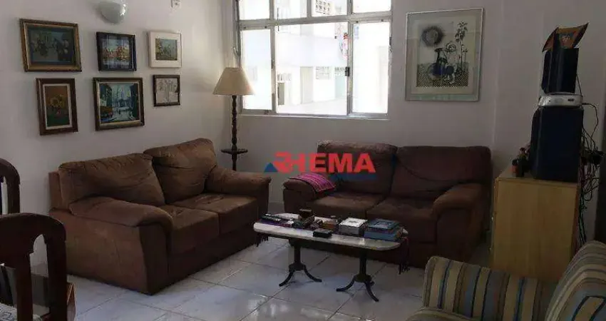 Apartamento com 2 dormitórios à venda, 69 m² por r$ 620.000,00 - boqueirão - santos/sp