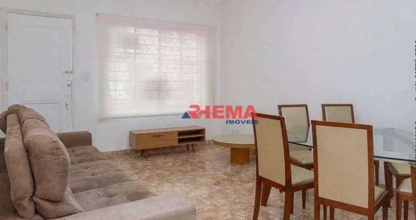 Casa com 3 dormitórios para alugar, 98 m² por r$ 6.900,00/mês - boqueirão - santos/sp