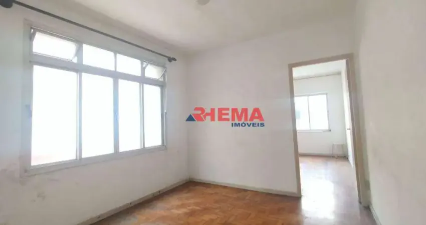 Apartamento com 1 dormitório à venda, 38 m² por R$ 385.000,00 - Embaré - Santos/SP