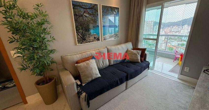 Apartamento para alugar, 74 m² por R$ 8.000,02/mês - Gonzaga - Santos/SP