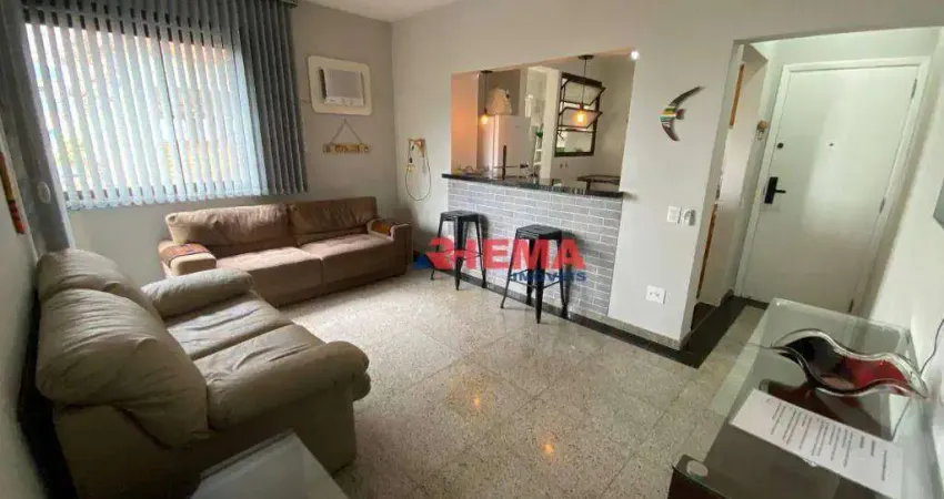 Apartamento para alugar, 79 m² por R$ 3.500,02/mês - Gonzaga - Santos/SP