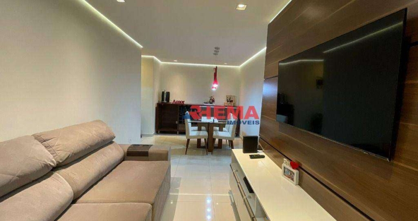 Apartamento com 2 dormitórios à venda, 56 m² por R$ 335.000,00 - Morro de Nova Cintra - Santos/SP