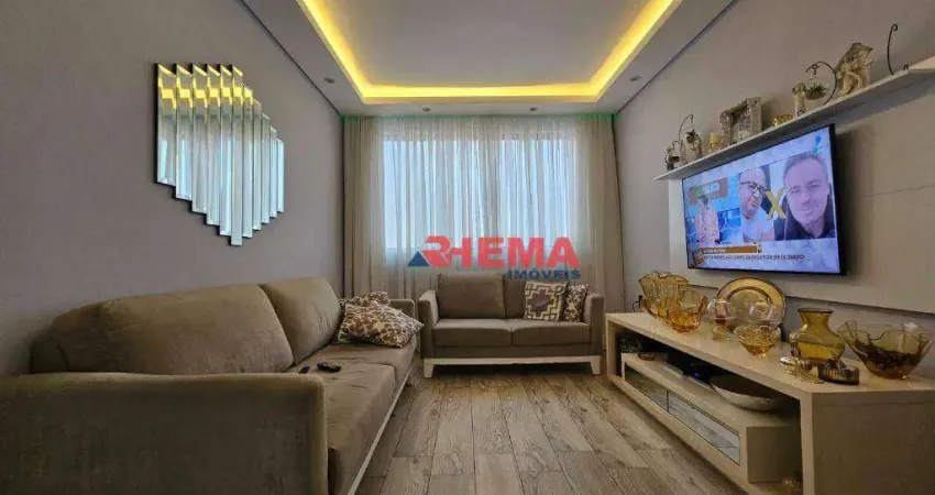 Apartamento com 3 dormitórios à venda, 82 m² por R$ 735.000,00 - Pompéia - Santos/SP