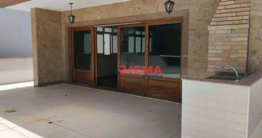 Casa com 4 dormitórios para alugar, 215 m² por R$ 6.907,46/mês - Ponta da Praia - Santos/SP