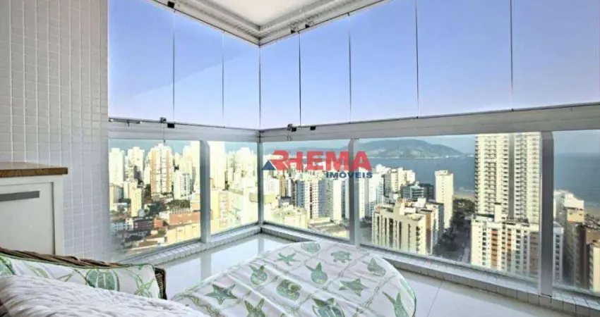Apartamento para alugar, 160 m² por R$ 17.050,00/mês - Boqueirão - Santos/SP