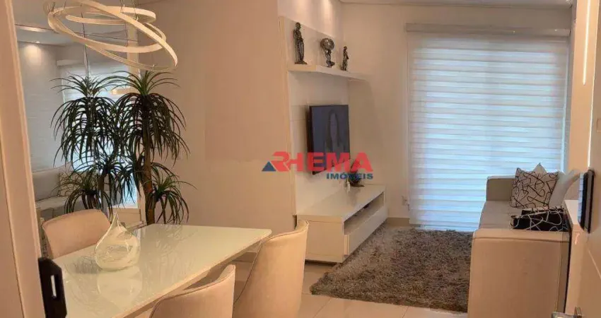 Apartamento com 1 dormitório à venda, 56 m² por R$ 737.000,00 - Pompéia - Santos/SP