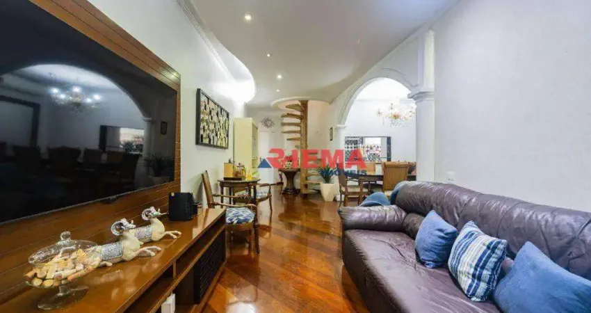 Cobertura com 3 dormitórios à venda, 195 m² por R$ 1.300.000,00 - Aparecida - Santos/SP