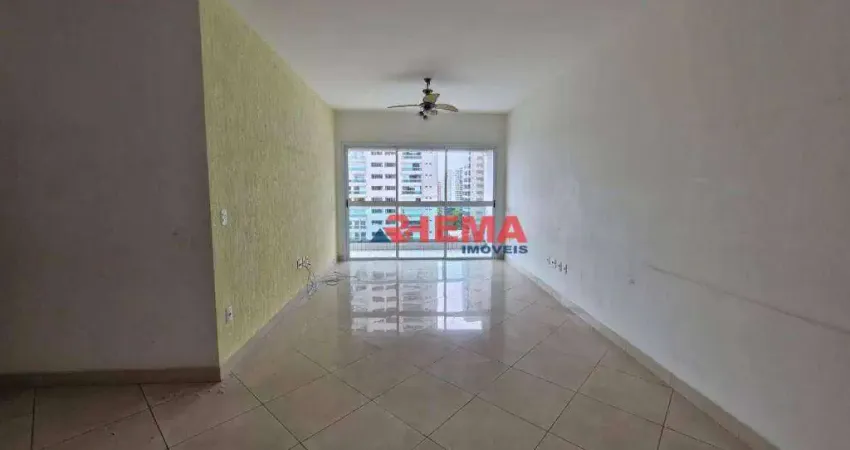 Apartamento com 3 dormitórios para alugar, 118 m² por R$ 7.500,02/mês - Aparecida - Santos/SP