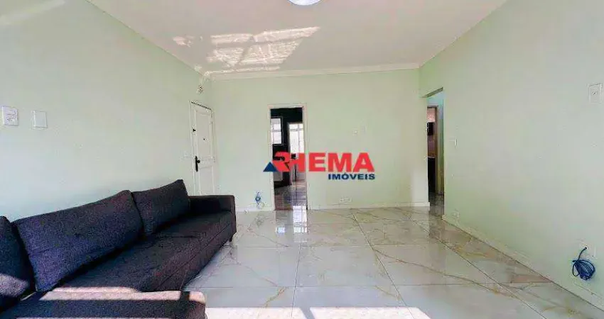 Apartamento com 3 dormitórios à venda, 115 m² por R$ 545.000,00 - Campo Grande - Santos/SP