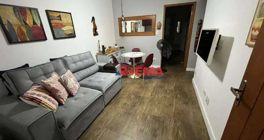 Apartamento para alugar, 47 m² por R$ 3.300,01/mês - Gonzaga - Santos/SP