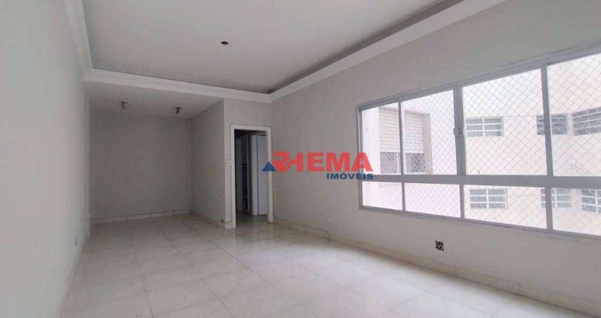 Apartamento com 3 dormitórios para alugar, 170 m² por R$ 5.500,01/mês - Gonzaga - Santos/SP