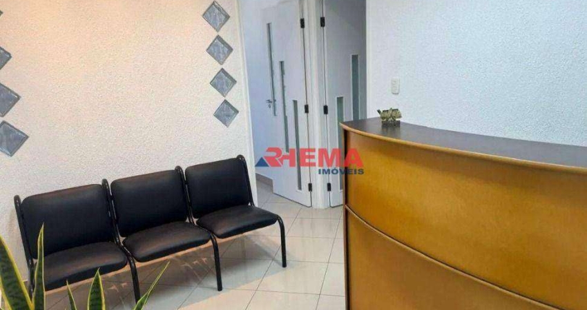 Conjunto para alugar, 69 m² por R$ 5.500,02/mês - Aparecida - Santos/SP