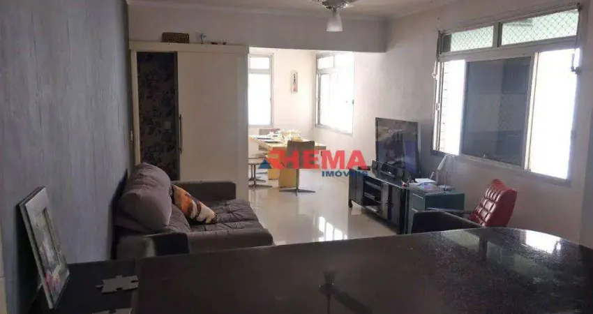 Apartamento com 2 dormitórios à venda, 86 m² por R$ 750.000,00 - Aparecida - Santos/SP