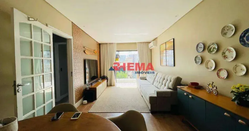 Apartamento com 2 dormitórios à venda, 97 m² por R$ 710.000,00 - Aparecida - Santos/SP