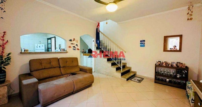 Sobrado com 3 dormitórios à venda, 98 m² por R$ 599.000,00 - Embaré - Santos/SP