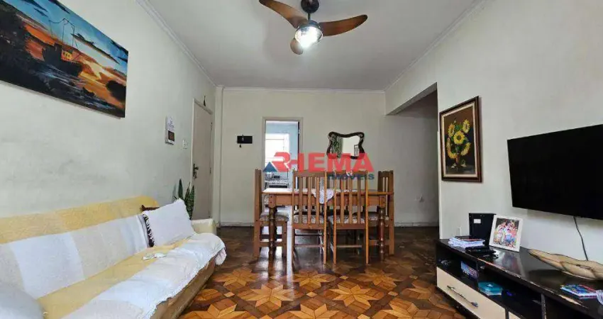 Apartamento com 3 dormitórios à venda, 86 m² por R$ 520.000,00 - Campo Grande - Santos/SP