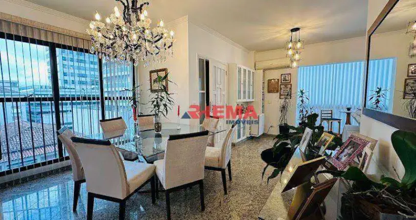 Apartamento com 2 dormitórios à venda, 139 m² por R$ 1.170.000,00 - Embaré - Santos/SP