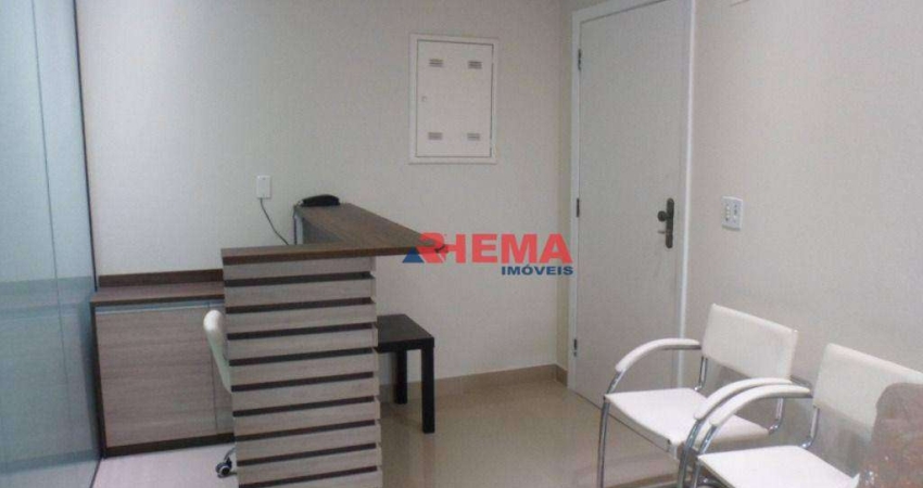 Sala para alugar, 76 m² por R$ 3.200,01/mês - Macuco - Santos/SP