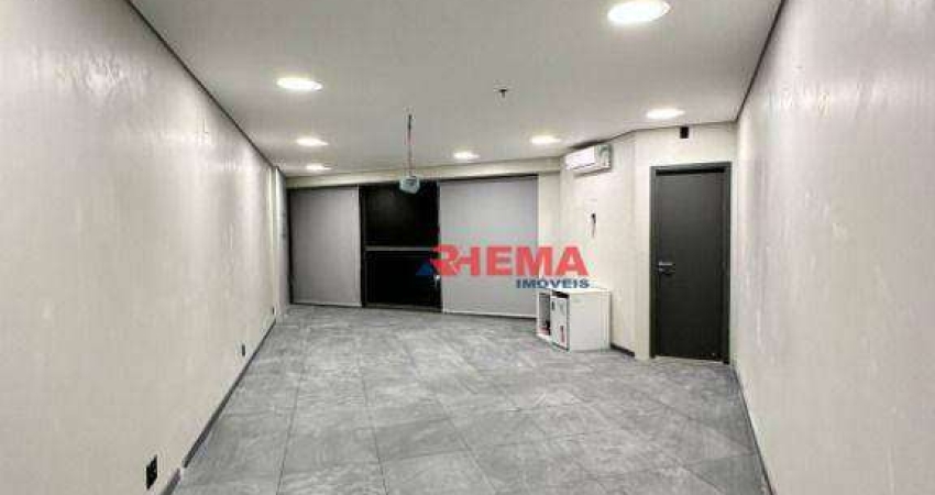 Sala para alugar, 42 m² por R$ 5.783,00/mês - Valongo - Santos/SP