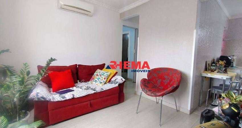 Apartamento com 2 dormitórios à venda, 42 m² por R$ 280.000,00 - Aparecida - Santos/SP