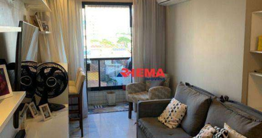Apartamento com 2 dormitórios à venda, 88 m² por R$ 630.000,00 - Aparecida - Santos/SP
