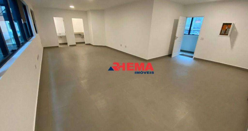 Conjunto para alugar, 60 m² por R$ 4.200,01/mês - Gonzaga - Santos/SP
