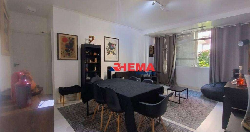 Apartamento com 2 dormitórios à venda, 86 m² por R$ 575.000,00 - Aparecida - Santos/SP