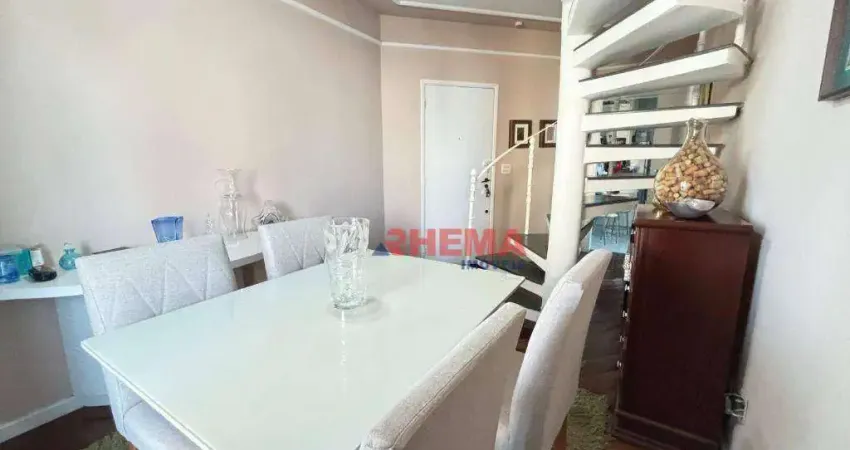 Cobertura com 1 dormitório à venda, 112 m² por r$ 960.000,00 - pompéia - santos/sp