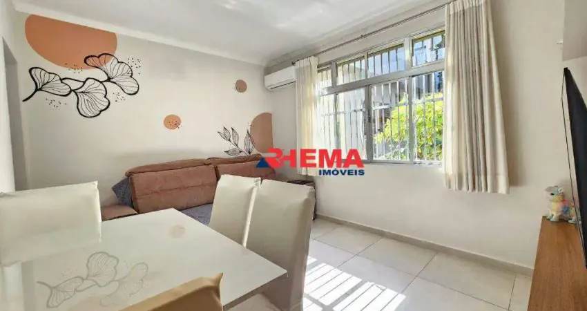Apartamento com 2 dormitórios à venda, 70 m² por R$ 480.000,00 - Embaré - Santos/SP