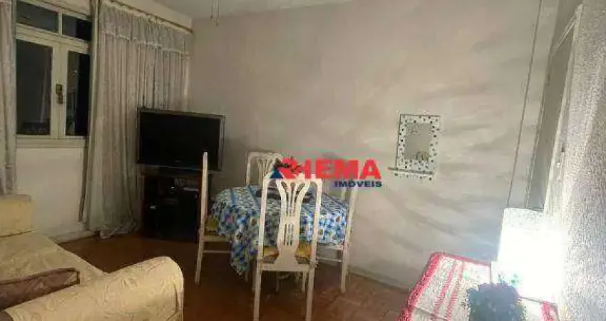 Apartamento com 1 dormitório para alugar, 55 m² por R$ 2.700,01/mês - Pompéia - Santos/SP