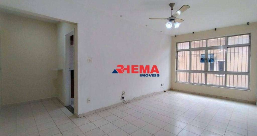 Apartamento para alugar, 95 m² por R$ 3.300,01/mês - Ponta da Praia - Santos/SP