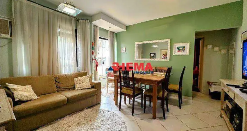 Apartamento com 1 dormitório para alugar, 47 m² por R$ 3.200,02/mês - Aparecida - Santos/SP