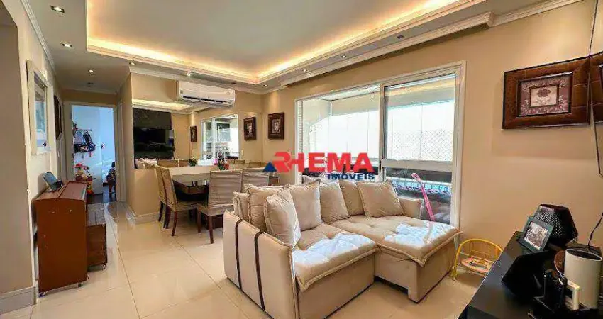 Apartamento com 3 dormitórios à venda, 79 m² por R$ 850.000,00 - Gonzaga - Santos/SP