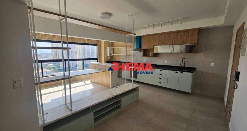 Apartamento com 2 dormitórios para alugar, 65 m² por R$ 5.528,00/mês - Ponta da Praia - Santos/SP