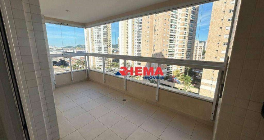 Apartamento com 3 dormitórios para alugar, 92 m² por R$ 5.300,01/mês - Ponta da Praia - Santos/SP