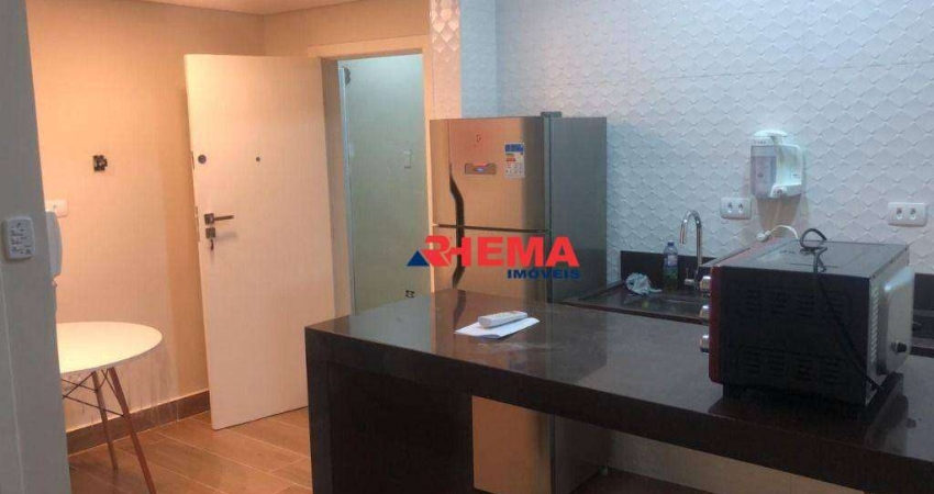 Kitnet para alugar, 22 m² por R$ 2.280/mês - Gonzaga - Santos/SP