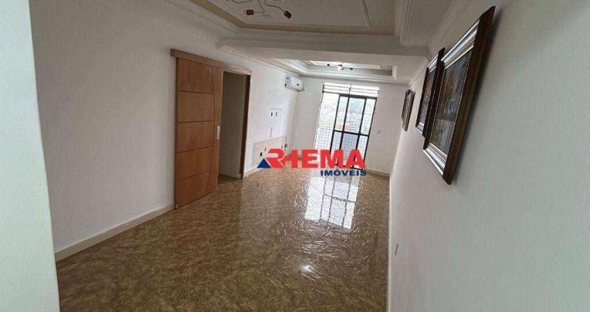 Apartamento com 3 dormitórios para alugar, 157 m² por R$ 5.200/mês - Aparecida - Santos/SP