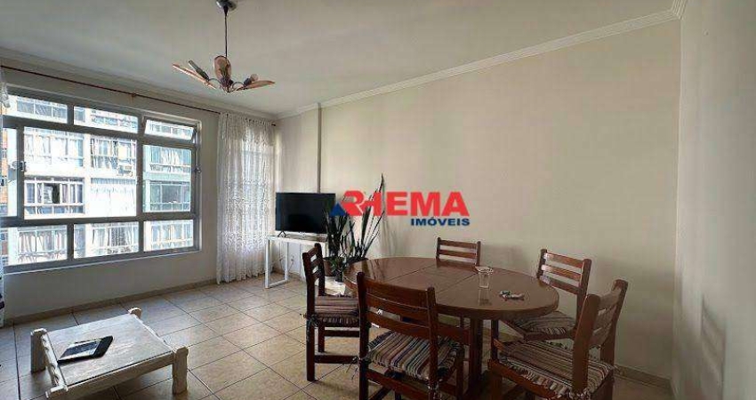 Apartamento com 3 dormitórios para alugar, 120 m² por R$ 5.300,02/mês - Ponta da Praia - Santos/SP