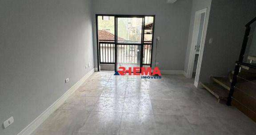 Sobrado com 2 dormitórios à venda, 116 m² por R$ 690.000,00 - Marapé - Santos/SP